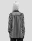 Striped Silk Shirt Red