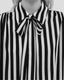 Striped Silk Shirt Red