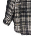 Shredded Shirt Black Plaid White Splatter