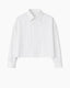 Cropped Pinstripe Shirt