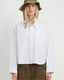 Cropped Pinstripe Shirt