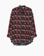 Reversible Shredded Seam Drop Neck Shirt