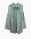 Oversized Button Front Shirt Striped Green