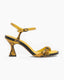 Celeste Sandal Yellow Print Snake