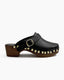 Gold Studded Clogs Black