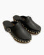 Gold Studded Clogs Black