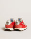 Running Marathon Red Silver