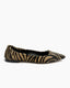 Pointy Ballerina Zebra Cappuccino