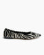 Pointy Ballerina Zebra Bianco Nero