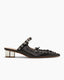 Eyelets Lace Up Mules