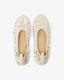 Belna Studded Ballerina White