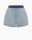Drawstring Denim Short