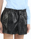 Tailored Vegan Leather Shorts