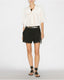 Safa Embroidered Shorts Faded Black