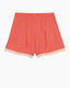 Viscose Twill Lace Shorts Rouge