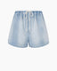 Drawstring Denim Shorts