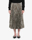 Leopard Pleated Skirt