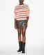 Claudine Faux Leather Mini Skirt