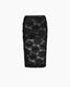 Tasha Flower Mesh Skirt Black