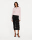 Tasha Flower Mesh Skirt Black