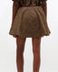 Crinkled Taffeta Mini Skirt