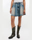 Rigid Denim Mini Skirt