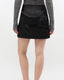 Nylon Tuck Mini Skirt
