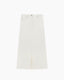 Rona Denim Long Skirt Ivory