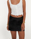 Lula Floral Mini Skirt Black