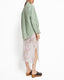 Rose Lace Skirt Blanc