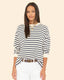 Honor Sweatshirt Natural Stripe
