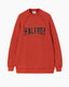 Crewneck Over Graphic Red