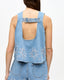 Broderie Anglaise Denim Top