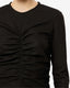Delesa Flannel Jersey Top Black