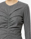 Delesa Flannel Jersey Top Grey