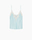 Viscose Twill Lace Top Plume