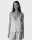 Viscose Twill Lace Top Plume