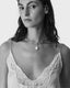 Viscose Twill Lace Top Plume