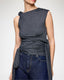 Sleeveless Jersey Knotted Top