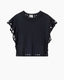 Odyle Jersey Broderie Top Faded Black