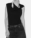 Naydali asymmetrical Twisted Top Anthracite