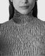 Velvet Turtleneck Top Ivory