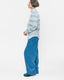 Corduroy Roomy Pants Turquoise