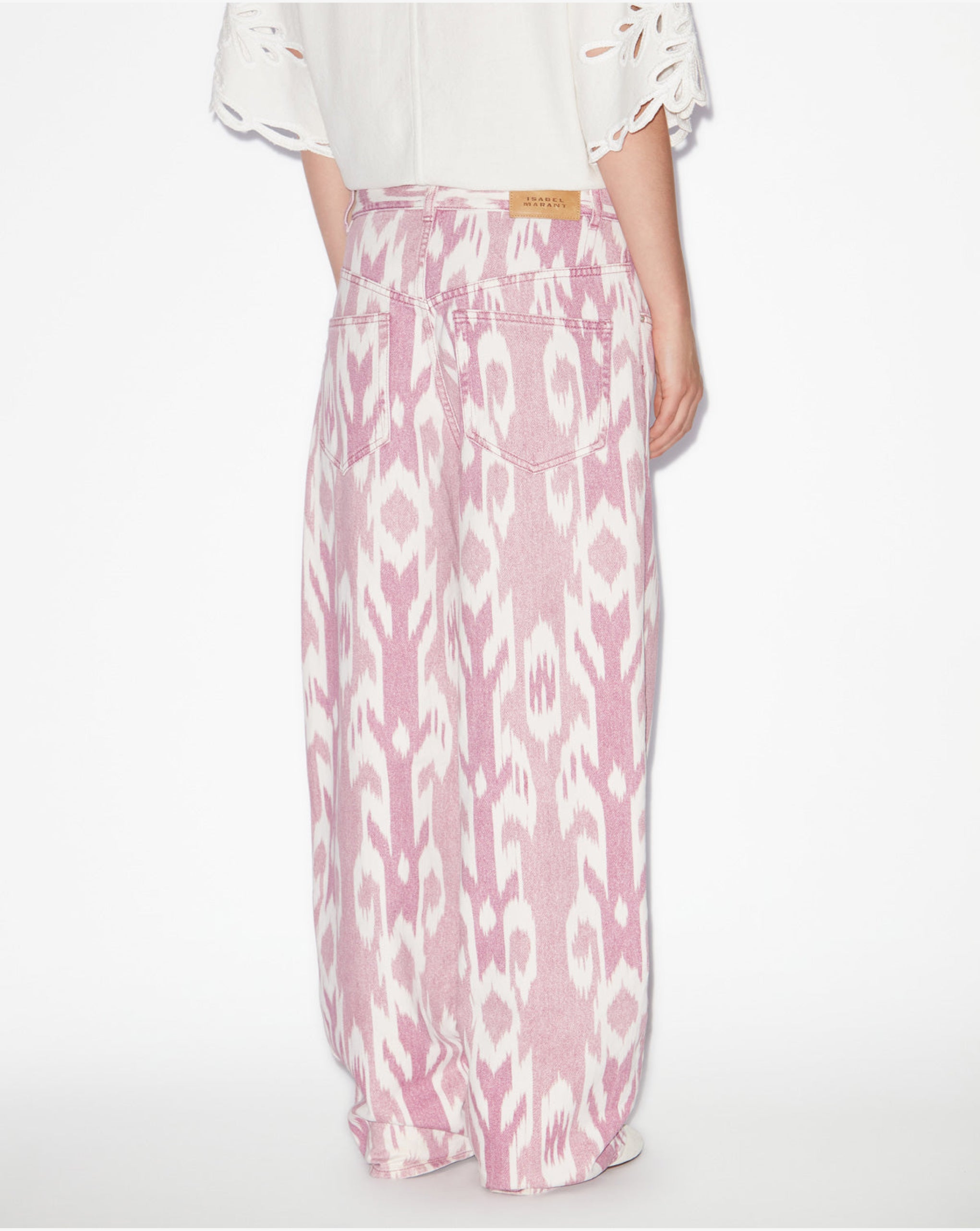 Velvet Flared Pants Ivory