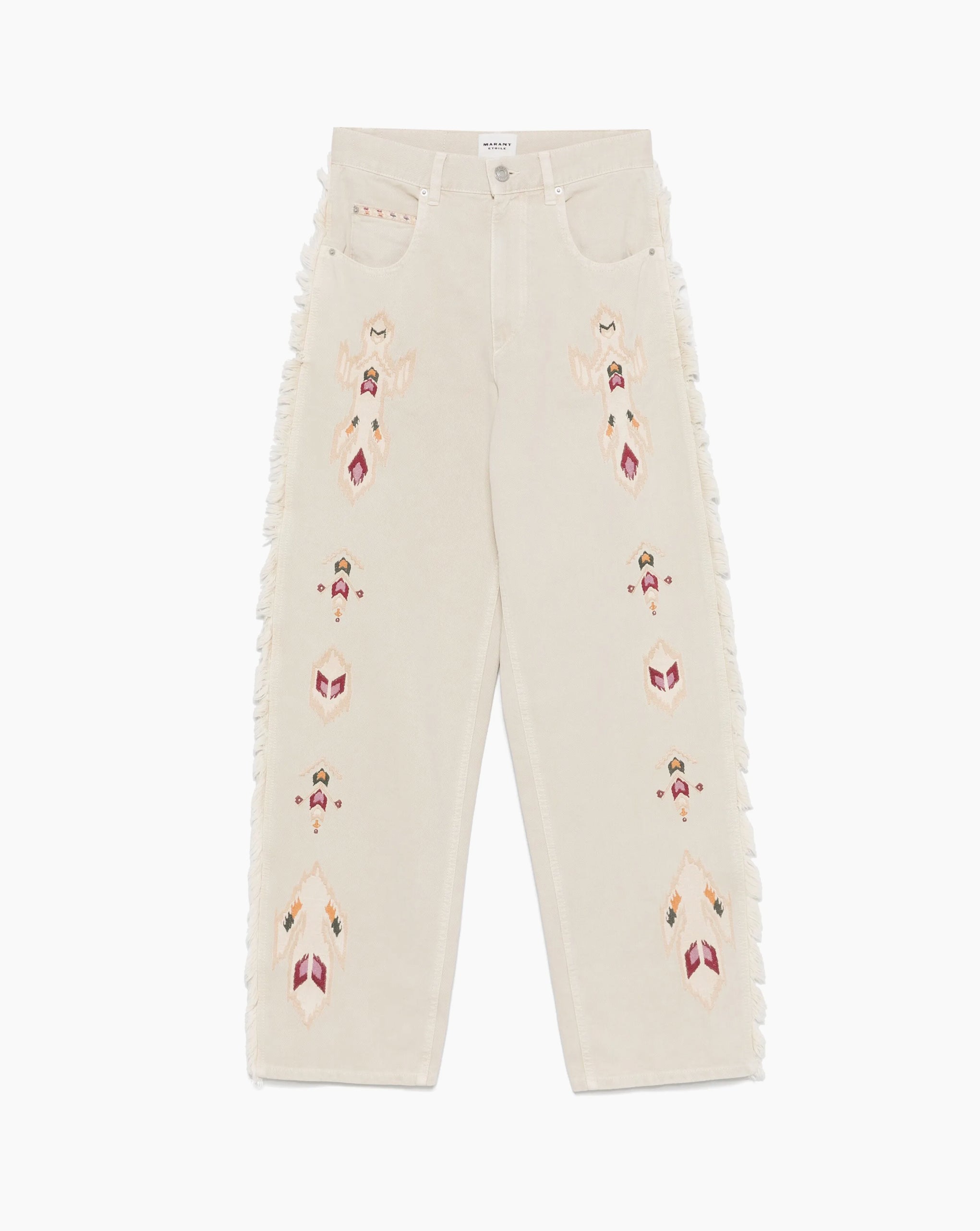 Velvet Flared Pants Ivory