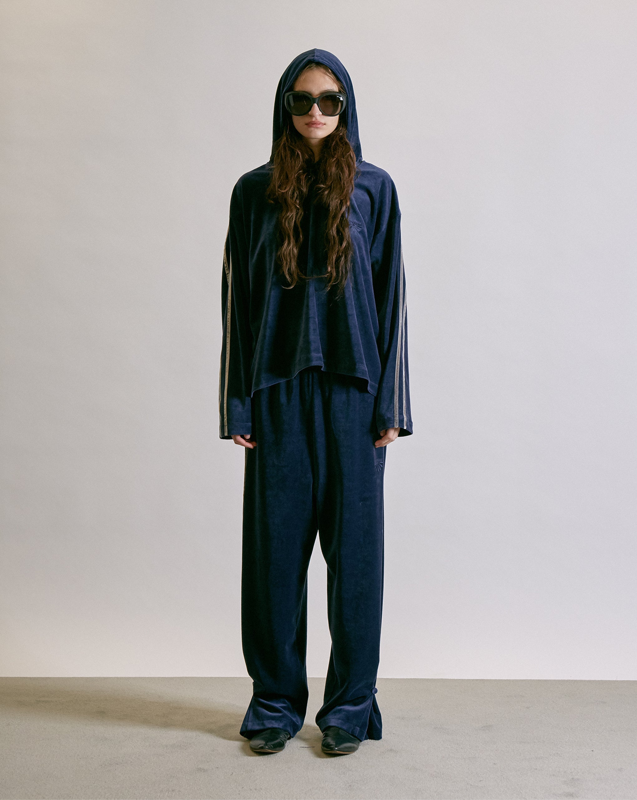 Velours Trackpants Navy