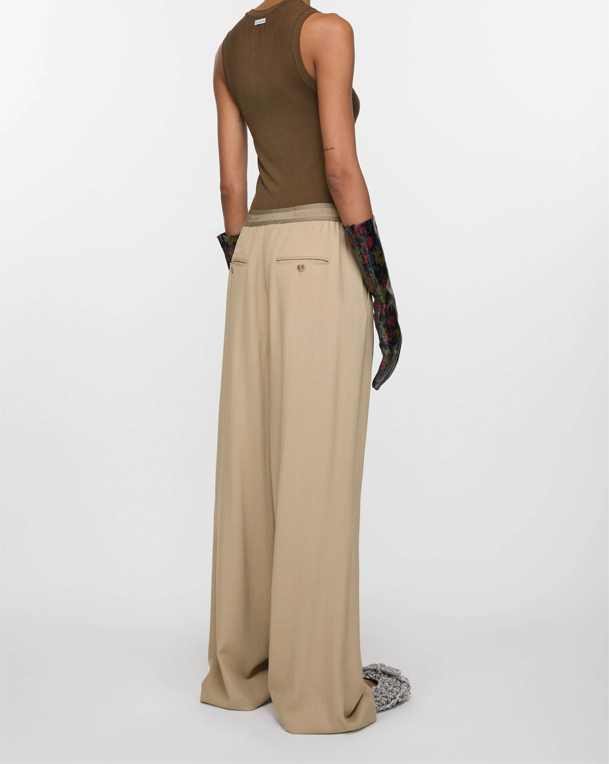 Fitted Flared Trousers