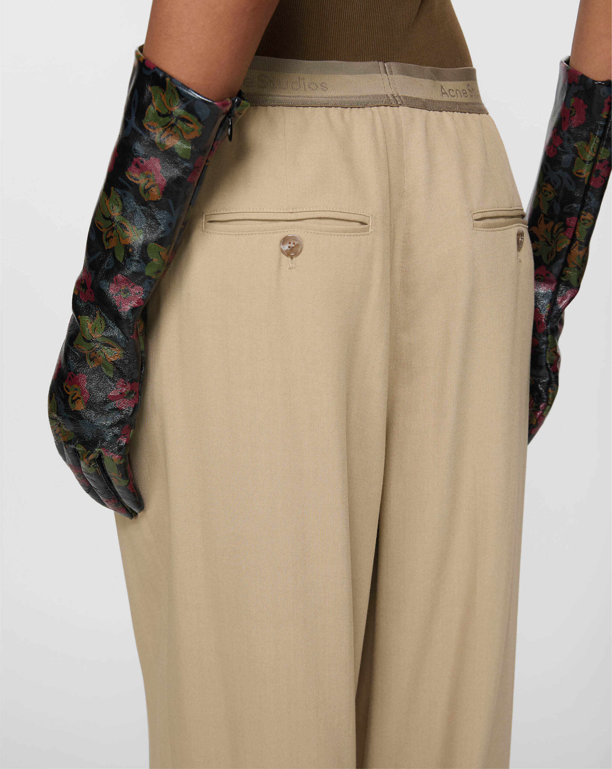 Fitted Flared Trousers