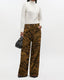 Tiger Print Flock Denim