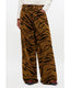 Tiger Print Flock Denim